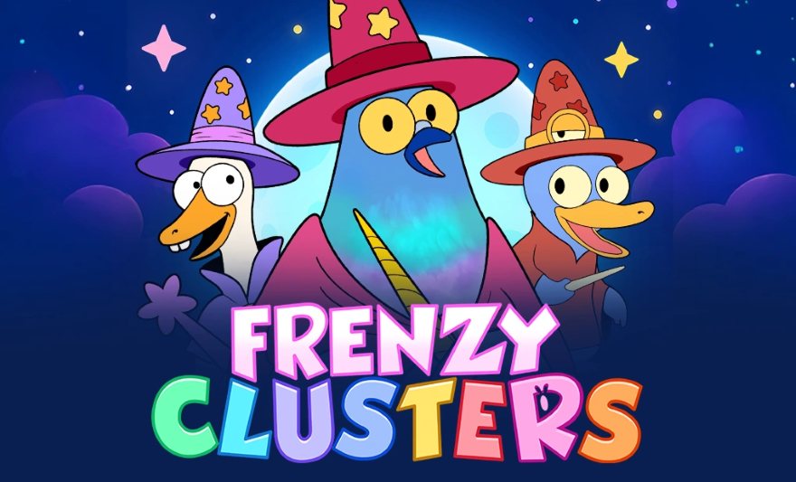 Frenzy Clusters pokie key art